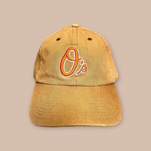 Baltimore Orioles Carhartt x '47 MVP Adjustable Snapback Hat MLB Men's Brown EUC